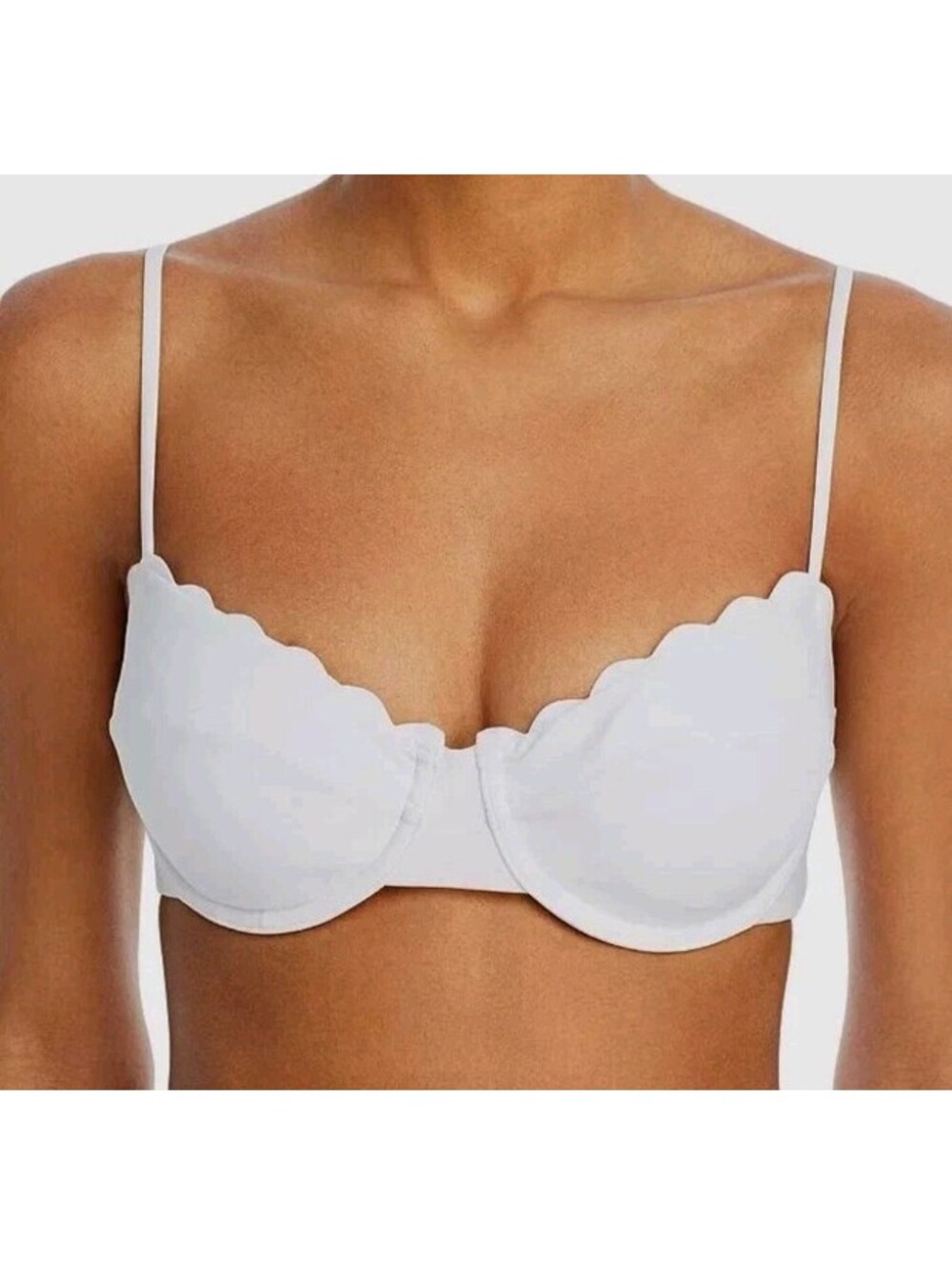 Ramy Brook Women's White Leyla Underwire Bikini Top Swimwear Size Small
